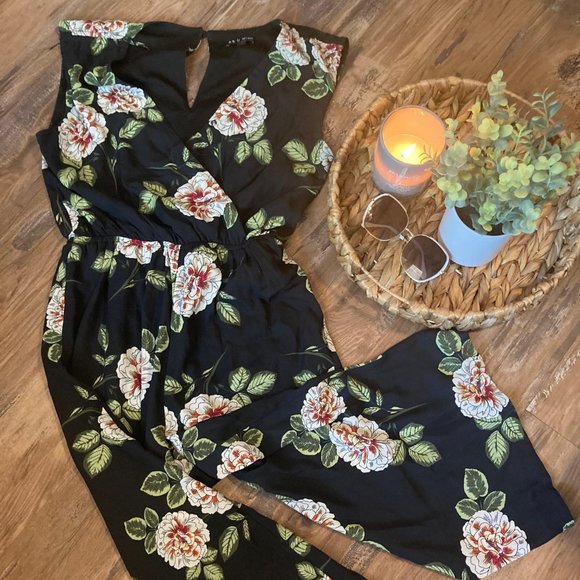 Floral Shin High Jumpsuit - Picture 1 of 3